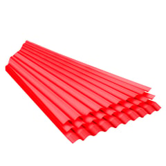 FIBRAFORTE - Techo Polipropileno 1.1x3mx0.9mm Techoplus Rojo