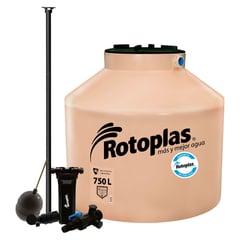 ROTOPLAS - Tanque de Agua 750L + Accesorios