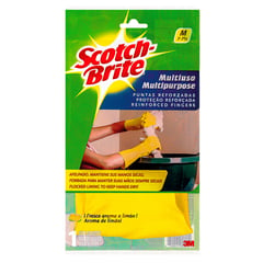 SCOTCH BRITE - Guantes de Látex Multiuso Talla M - Amarillo