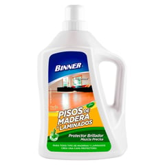 BINNER - Protector Brillador de Pisos de Madera + Laminados 1.9 L