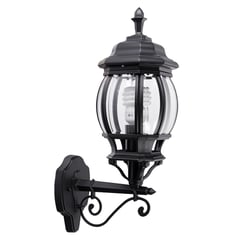 JUST HOME COLLECTION - Farol de Muro Oxford E27 Negro