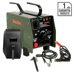 BAUKER - Soldadora Arco Eléctrica 380V 250A + Máscara + Accesorios