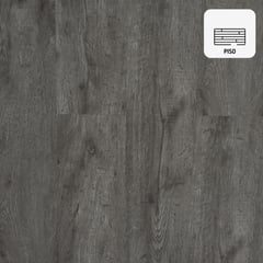 HOLZTEK - Piso viní­lico Gris Oscuro 2mm 95cmx16cm 2.96m2