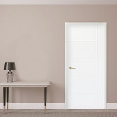 DIMFER - Puerta Interior Combo (Marco+Kit de Instalación) Verona 80x207cm Blanco