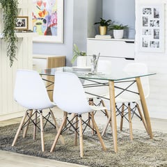 JUST HOME COLLECTION - Juego de Comedor 4 Sillas Soar