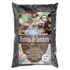 BEST GARDEN - Mejorador de Suelo Humus de Lombriz 1kg Abono 16 cm21 cm4 cm