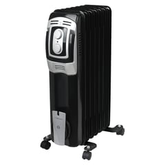 RECCO - Termoradiador Eléctrico 1500W 15m2 DF-150A7B-7 Negro