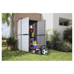 RIMAX - Organizador para jardin Plástico/Resina Gris /Negro 151x220x89cm