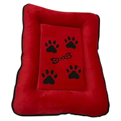 ACCECAN - Colchoneta para Perro Raza Grande Tela Rojo 66x7x80cm