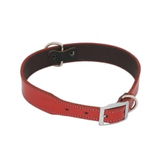 ACCECAN - Collar de cuero L rojo