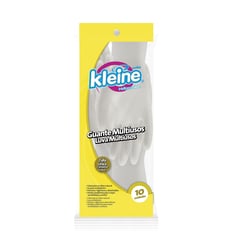 KLEINE WOLKE - Guantes de Látex Multiuso x10 Unidades Talla Única - Blanco