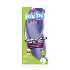 KLEINE WOLKE - Guantes de Cocina Látex Talla L - Morado