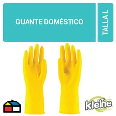 KLEINE WOLKE - Guantes de Látex Multiuso Talla L - Amarillo