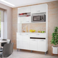 CASA BONITA - Mueble de Cocina Alacena Avila Blanco 122cm