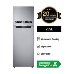 SAMSUNG - Refrigeradora 255 Lt Top Freezer RT25FARADS8 Inox