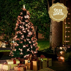 DEAR SANTA - Árbol de Navidad 180cm Fibra Óptica Multicolor