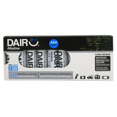 DAIRU - Pack de 10 Pilas Alcalinas AAA 1.5V