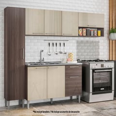 GENIALFLEX - Mueble de Cocina Pietra 225x52x200cm