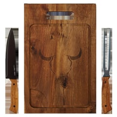 WAYU - Set BBQ Tabla + Cuchillo + Tenedor