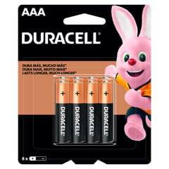 DURACELL - Pack de 8 Pilas Alcalinas AAA 1.5V