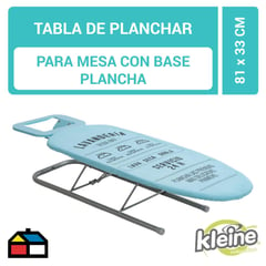 KLEINE WOLKE - Planchador con Mesa 81x33 cm. Celeste