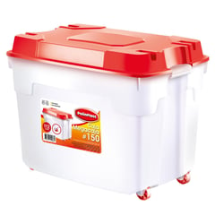 POLINPLAST - Caja Organizadora con Ruedas #150 112L Blanco