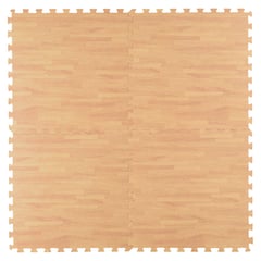 JUST HOME COLLECTION - Alfombra Cuadrada Puzzle Madera 60x60cm Café