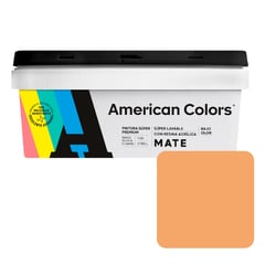 AMERICAN COLORS - Pintura American Latex Mate Melon 1GL