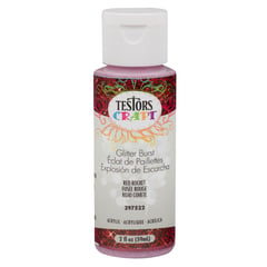 TESTORS - Pintura Acrílica Rojo Cohete Brillantina 59mL