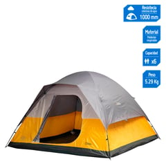 NATIONAL GEOGRAPHIC - Carpa Iglú 6 Personas 6.40Mx3.90Mx2.25M Gris