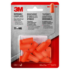 3M - Tapones Auditivos Desechables Pack 7 Pares