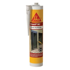 SIKA - Silicona Acética Vidrios y Aluminio Sikasil AC Transp x 280ml