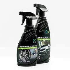 ECO-FULL - Kit de Limpieza para Auto Renovador de Gomas 500 ml + Dry Wash 750 ml