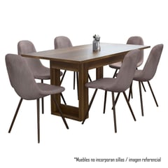 TUHOME - Mesa Comedor Volterra 160cm Caramelo