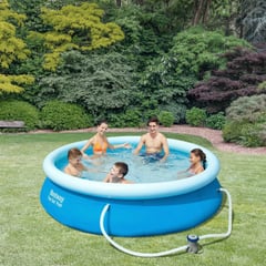 BESTWAY - Piscina Inflable 305x76cm Redonda Fast + Bomba