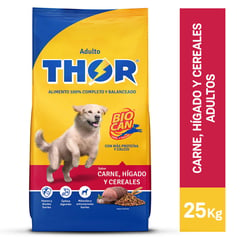 THOR - Adultos Alimento para Perros 25kg Sabor Carne/Hígado
