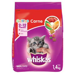 WHISKAS - Cachorros Alimento para Gatos 1.4 kg Sabor Carne
