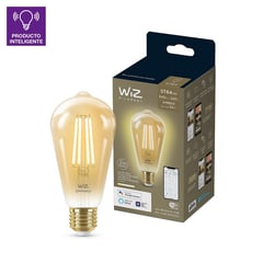 WIZ - Foco Led Filament Wifi ST64 E27 6.9W Luz Cálida Ajustable