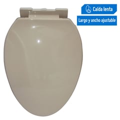 SENSI DACQUA - Asiento Tapa Inodoro Elongado Plástico Bone