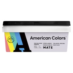 AMERICAN COLORS - Pintura American Latex Mate Pastel 1GL