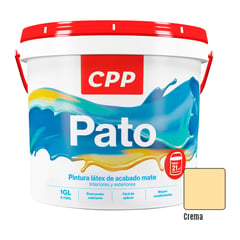 GENERICO - Pintura Látex Mate Pato Crema 1GL