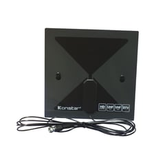 KONSTAR - Antena para TV HD/UHF/VHF/DTV Negro