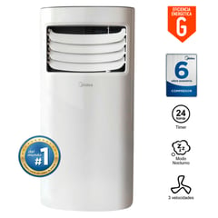 MIDEA - Aire Acondicionado Portátil 12000 Btu Frío