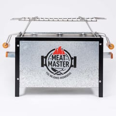 MEAT MASTER - Caja China Chica Master Black 53x31x40cm + Parrilla de Varillas Inox