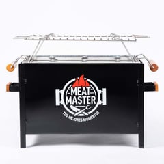 MEAT MASTER - Caja China Chica Premium 52x40x30cm + Parrilla de Varilla Inox