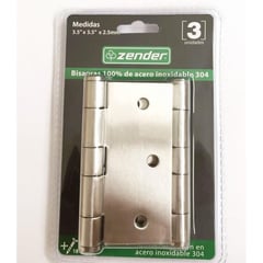 ZENDER - Bisagra 3.5X3.5X2.5M 304 X3