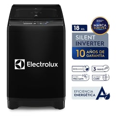 ELECTROLUX - Lavadora Inverter 18KG Negro EWIP18F2XSWB