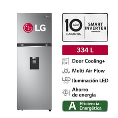 LG - Refrigeradora GT33WPP 334L Door Cooling Top Freezer Plateado