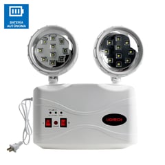 LIGHTECH - Lámpara de Emergencia LED Luz Fría PF09 4W