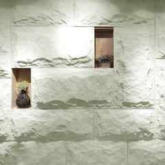 DECOKASA - Panel Piedra Cincelada Gris Claro 120x60cm 5.5mm para Pared